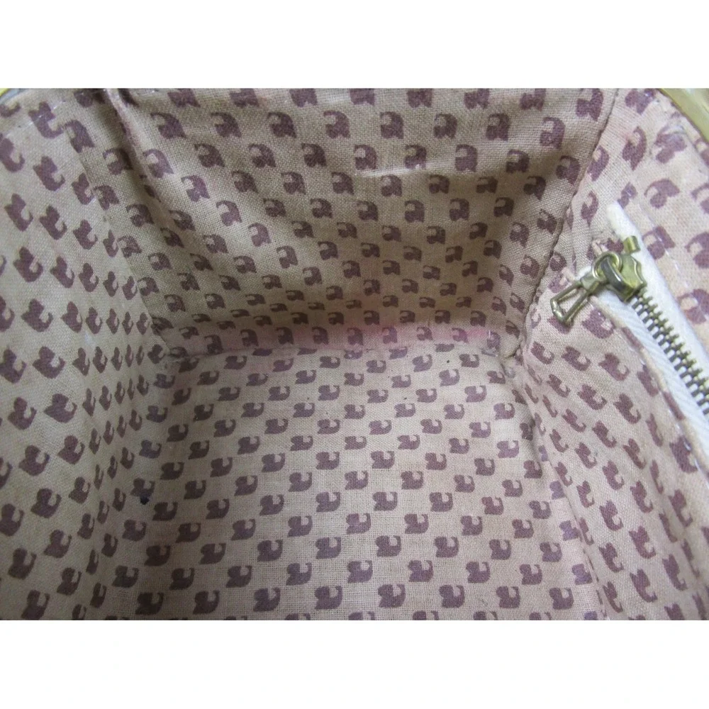 Vintage Fleurette of Miami Split Top Train Case Purse, Italy 1950s Handbag Lined